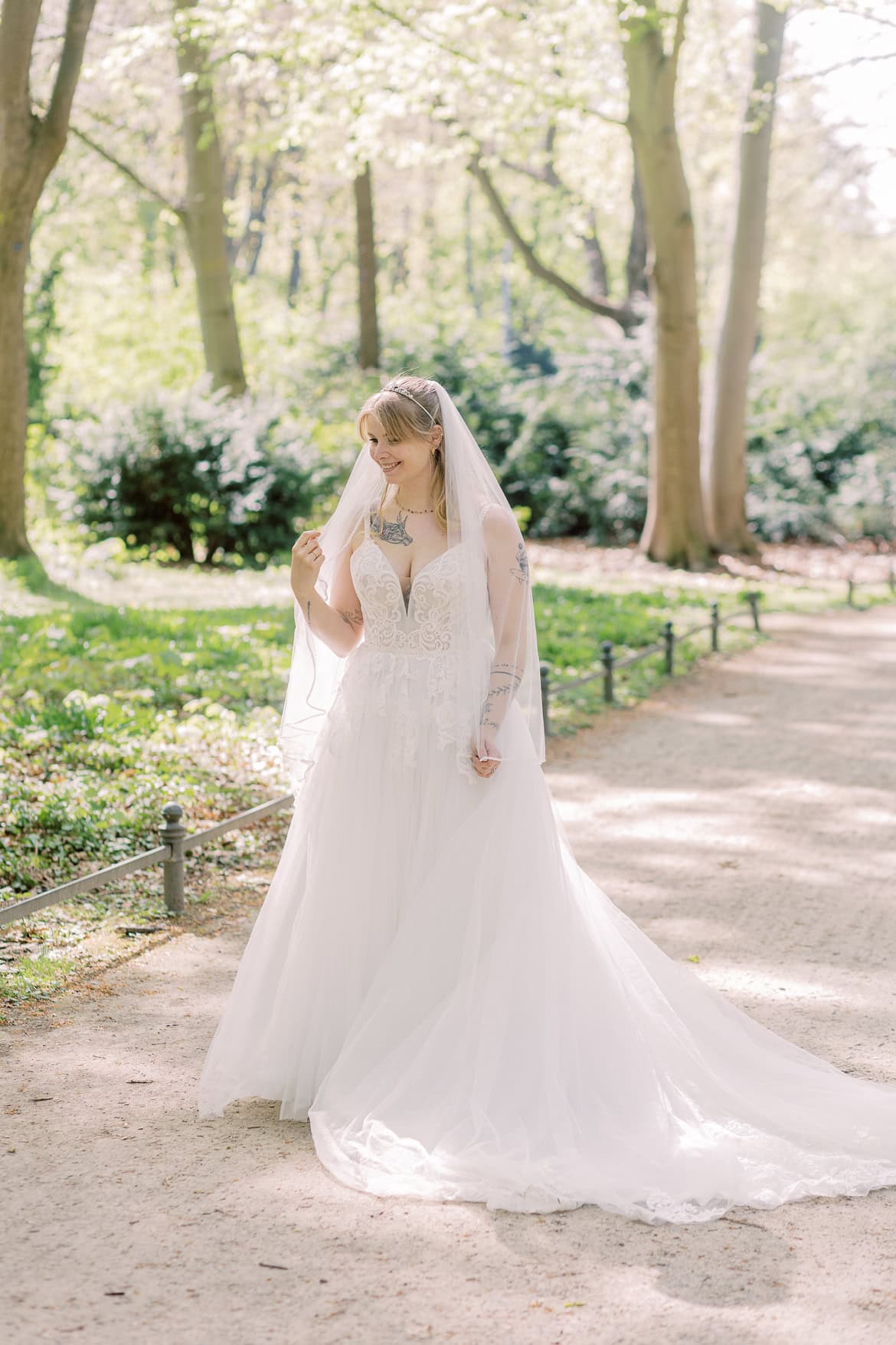 After Wedding Session zum Brautkleiderball im Tiergarten mit den Schwiegereltern aus den USA