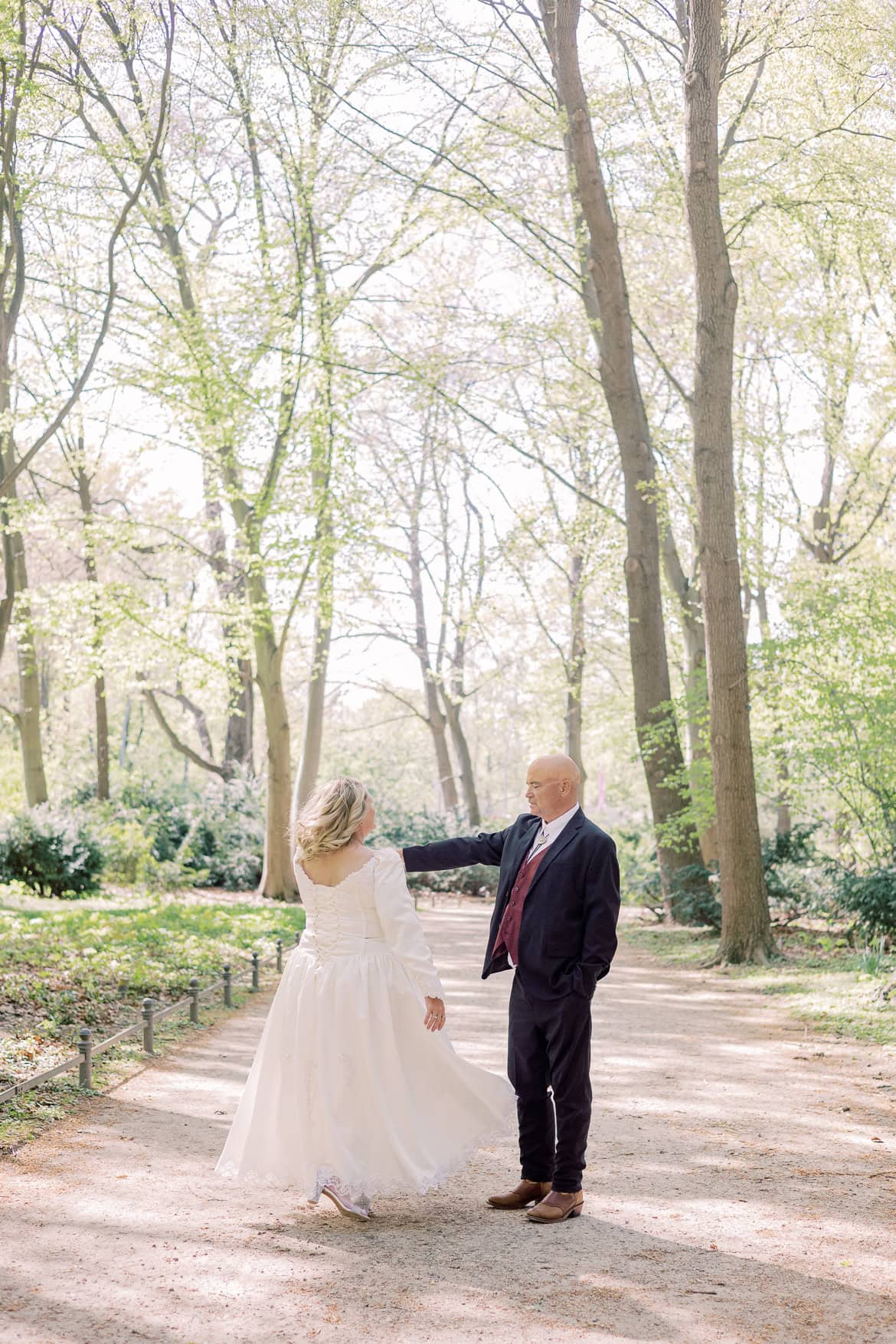 After Wedding Session zum Brautkleiderball im Tiergarten mit den Schwiegereltern aus den USA