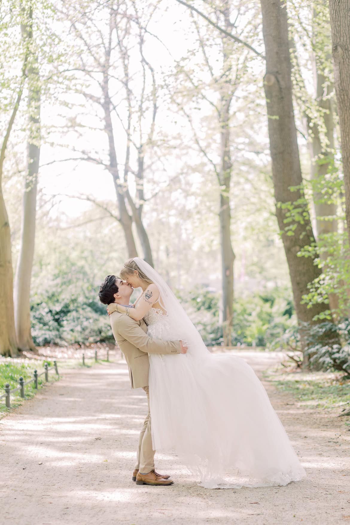 After Wedding Session zum Brautkleiderball im Tiergarten mit den Schwiegereltern aus den USA