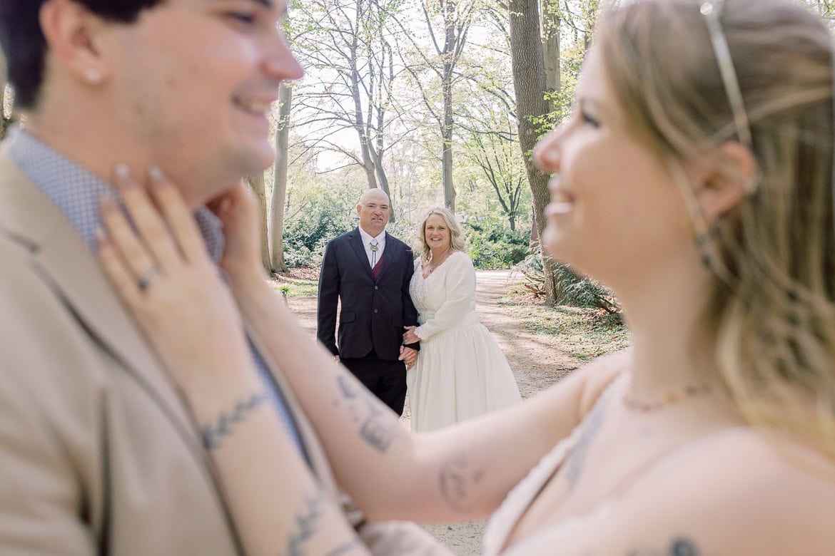After Wedding Session zum Brautkleiderball im Tiergarten mit den Schwiegereltern aus den USA