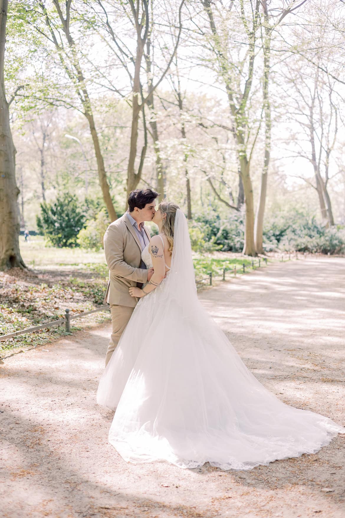 After Wedding Session zum Brautkleiderball im Tiergarten mit den Schwiegereltern aus den USA
