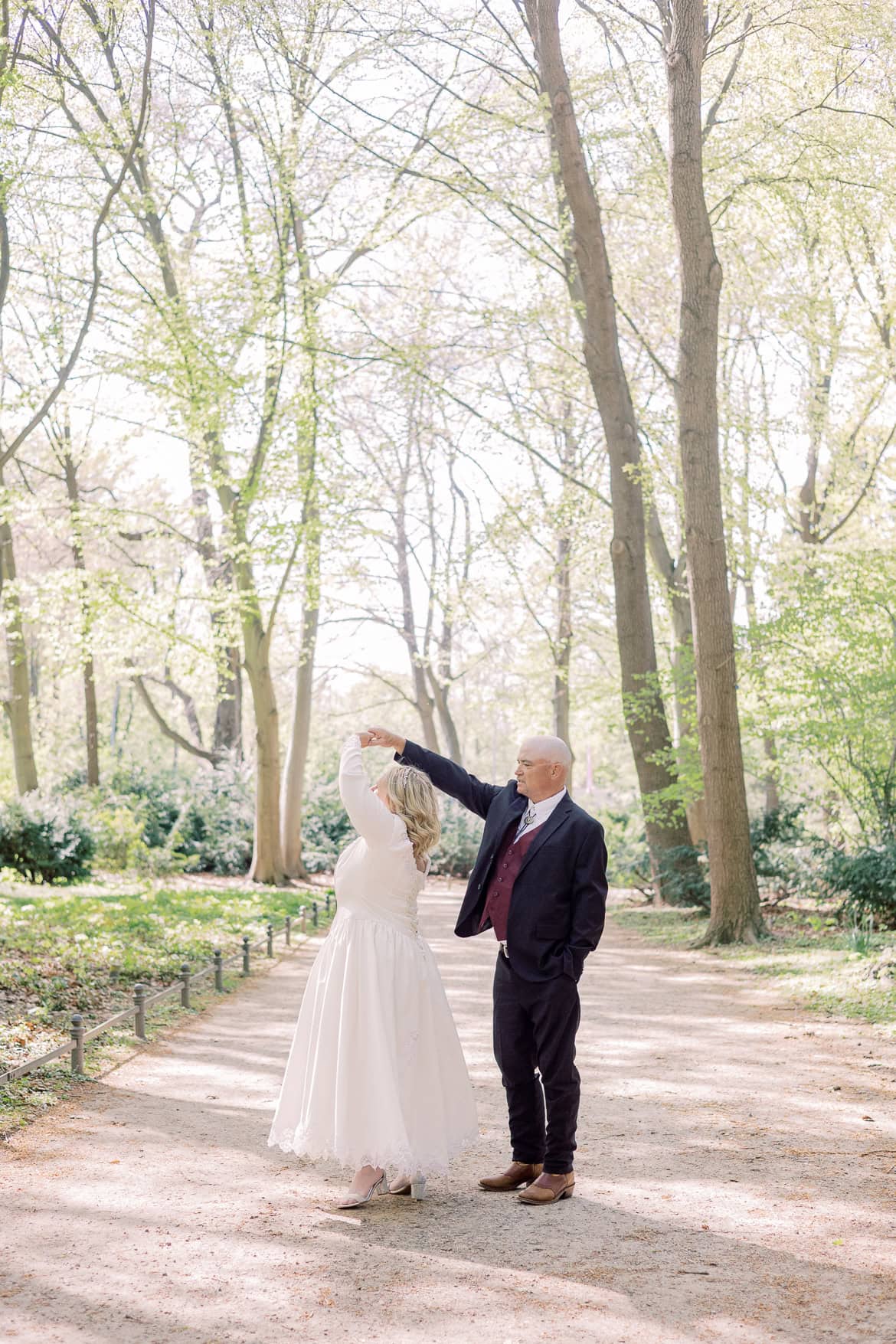 After Wedding Session zum Brautkleiderball im Tiergarten mit den Schwiegereltern aus den USA