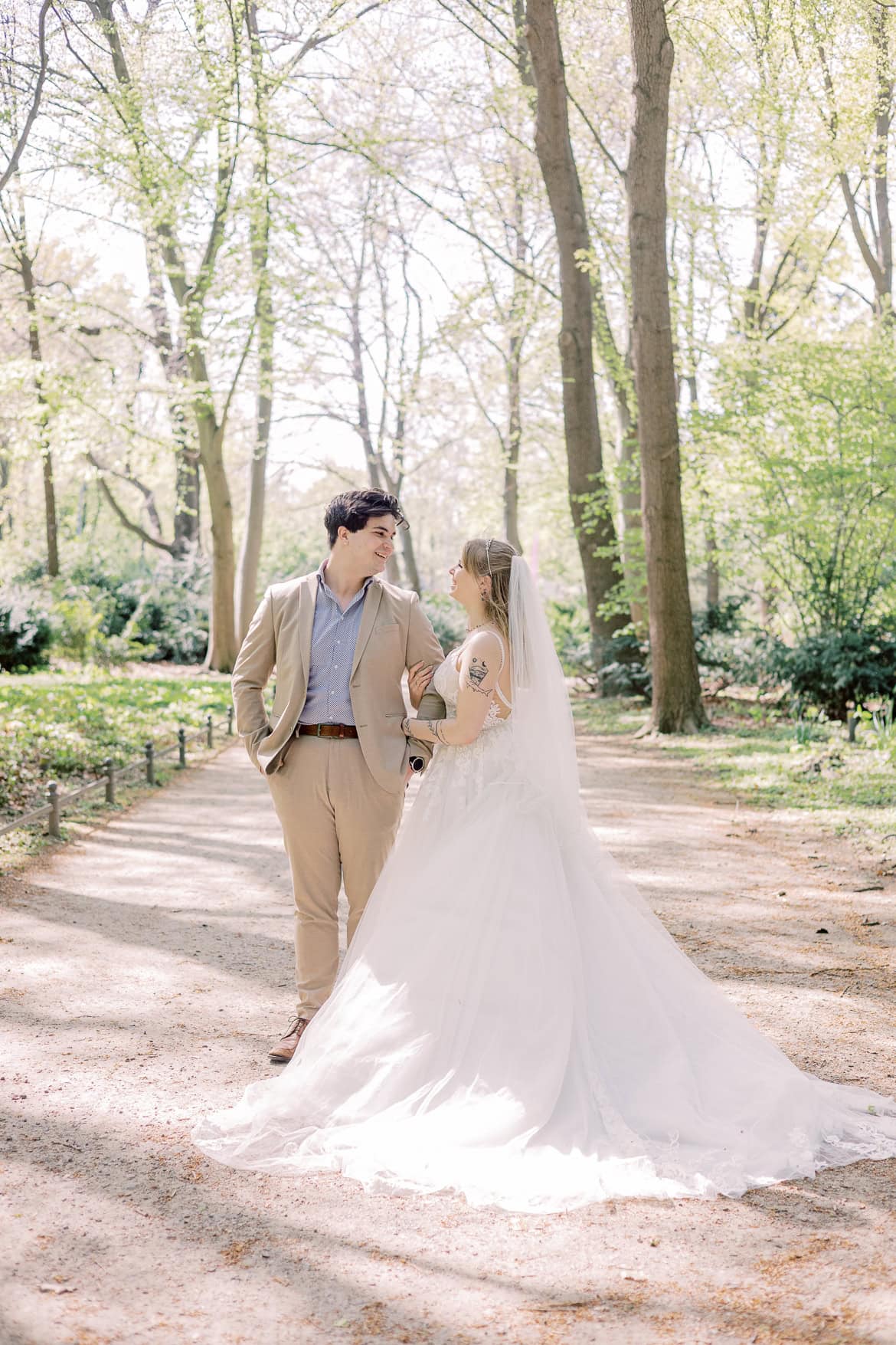 After Wedding Session zum Brautkleiderball im Tiergarten mit den Schwiegereltern aus den USA
